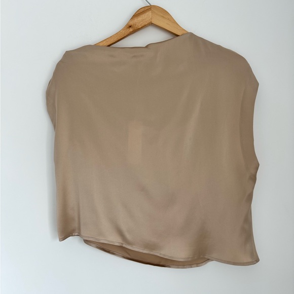 The Sei Revolve NWT 6 Champagne Revolve Draped Silk Top - Picture 6 of 11